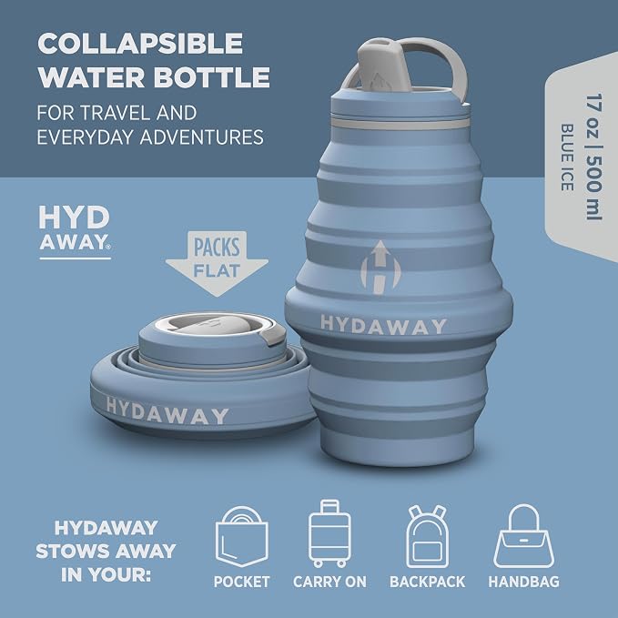 HYDAWAY 17oz Collapsible Water Bottle - Image 2