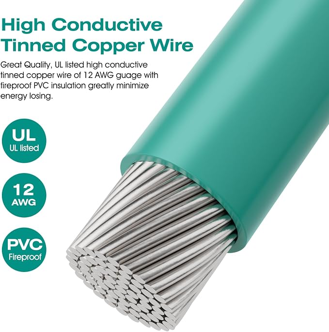 Portable Ground Rod with 10ft 12AWG UL Listed Grounding Wire with Crocodile Clip - Image 5
