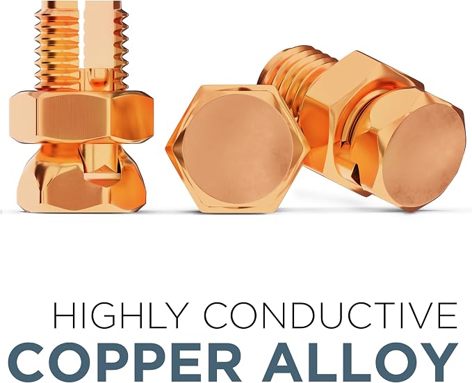 THE CIMPLE CO 10 Pack, Size #6 Copper Split-Bolt Connectors 6 AWG - Image 7