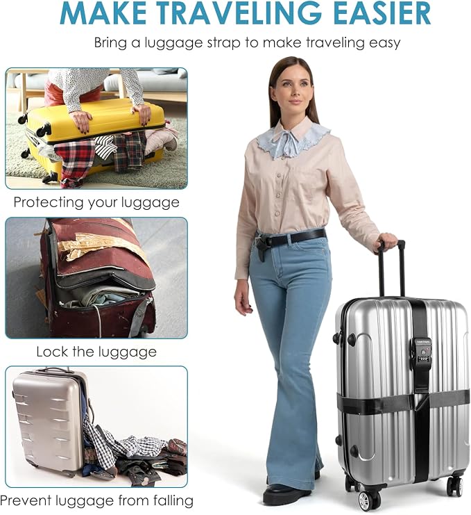 Travel Inspira Luggage Straps for Suitcases - Image 5