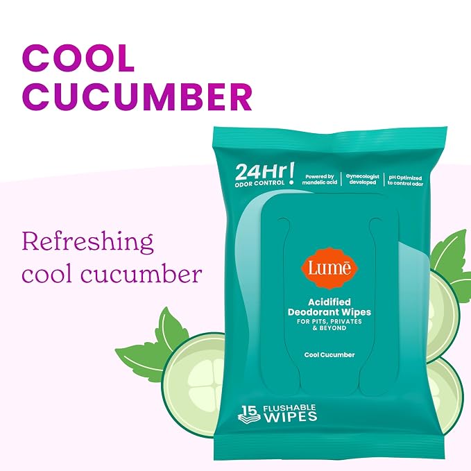Lume Acidified Deodorant Wipes - Image 5