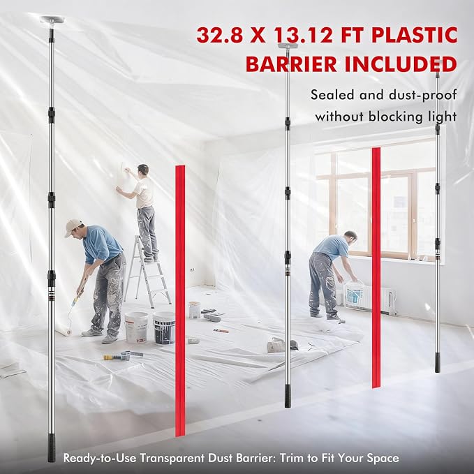 10FT Dust Barrier Poles - Image 6