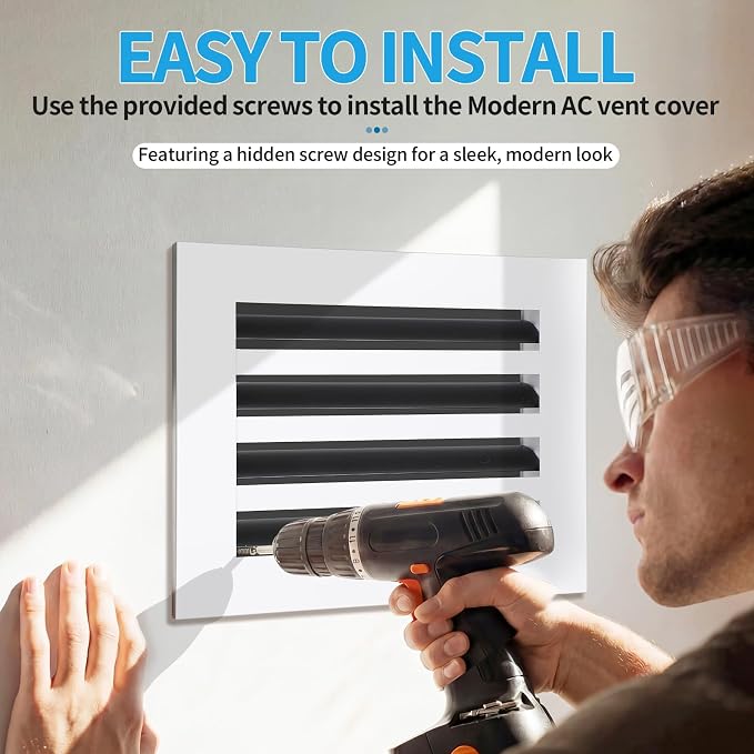 10x8 Modern AC Vent Cover, Decorative Air Vent Register Grille - Image 4