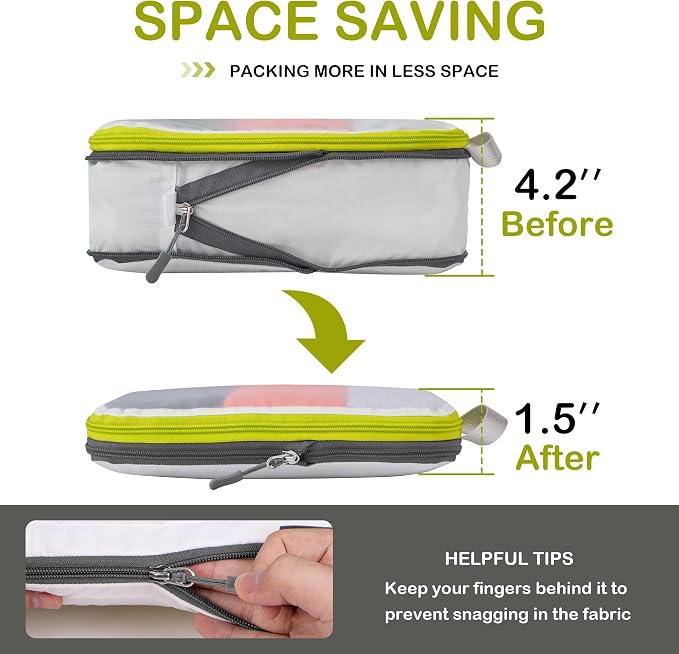 Cipway Mesh Compression Packing Cubes, Ultralight See Through Luggage Organizer - Image 4
