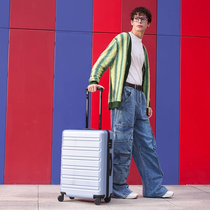 NINETYGO Medium Checked Luggage 24 Inch, Checking In Luggage - Image 7