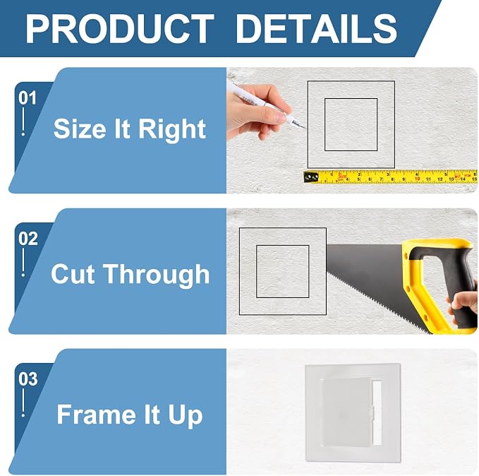 PATIKIL 5x5 Inch Removable Hinged Access Panel - Image 4