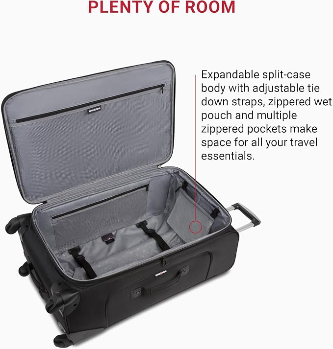 SwissGear Sion 3-Piece Set, Softside Expandable Luggage – 21 Inch Carry-On & 25 - Image 5