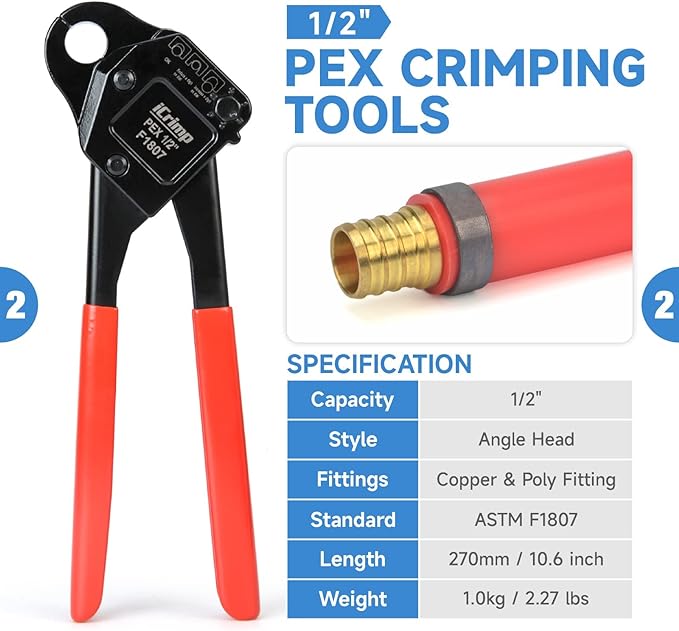 iCrimp IWS-1807CN PEX Crimping Tool Kit - Image 3