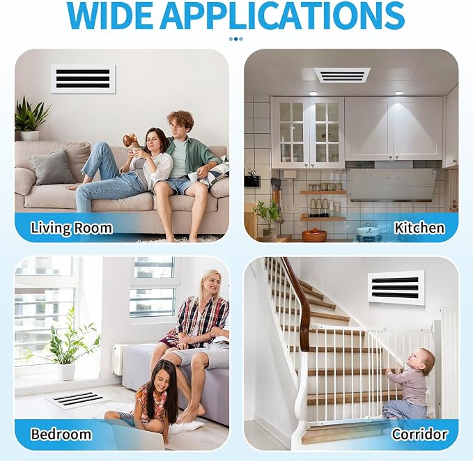 16x6 Modern AC Vent Cover, Decorative Air Vent Register Grille - Image 6