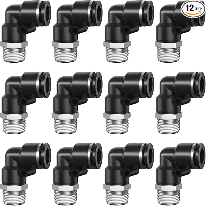 1/4 Push to Connect Fittings npt Thread to 5/16 Air Line Quick | Pneumatic by Unknown