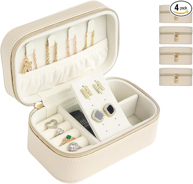 Travel Jewelry Case Bulk Of 4 For Women Weekend Trips by Betvivsmalltraveljewelrycase