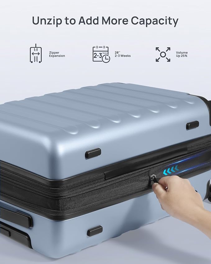NINETYGO Large Checked Luggage 28 Inch, Checking In Luggage - Image 5