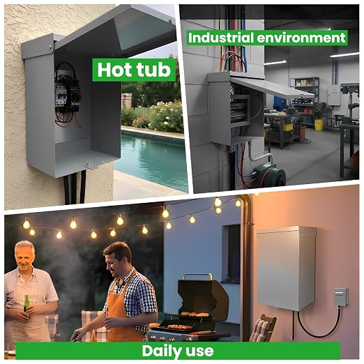 12×10×6" Metal Outdoor Electrical Box, IP66 Waterproof Lockable Enclosure | - Image 6