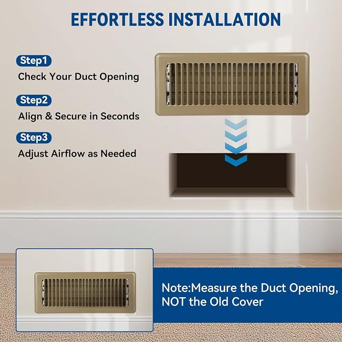 4" x 10" Floor Register Vent Covers 2-Pack - Image 8