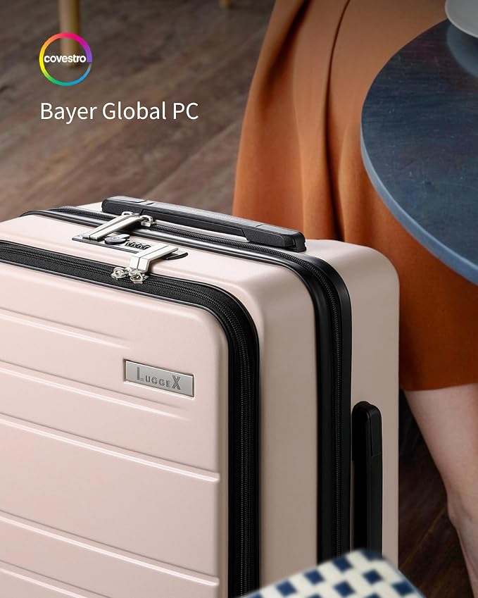 LUGGEX Carry On Luggage 22x14x9 Airline Approved, Polycarbonate Hard Suitcase - Image 7
