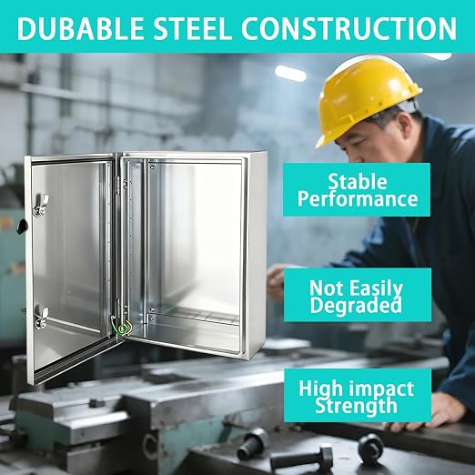 Yongchen Electrical Enclosure 24x16x8 Inch 304 Stainless Steel Enclosure IP66 - Image 5