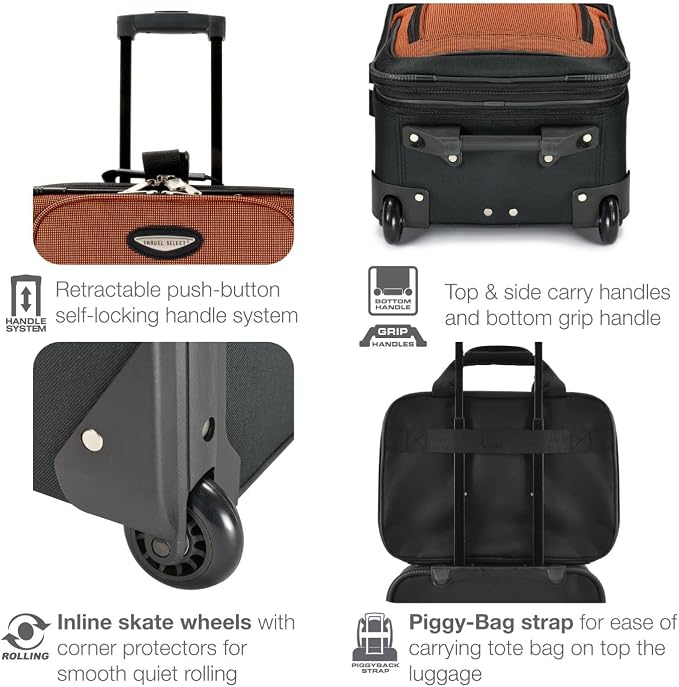 Travel Select Amsterdam Expandable Softside Rolling Upright Luggage, 2 Wheels - Image 9