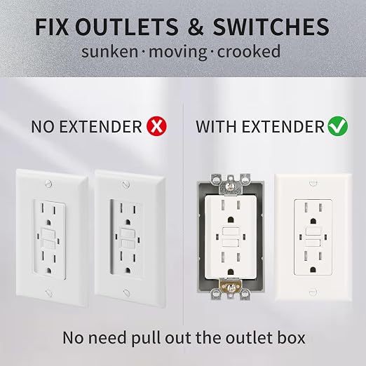 Single Gang Receptacle Outlet Box Extenders 1/2" - Image 6