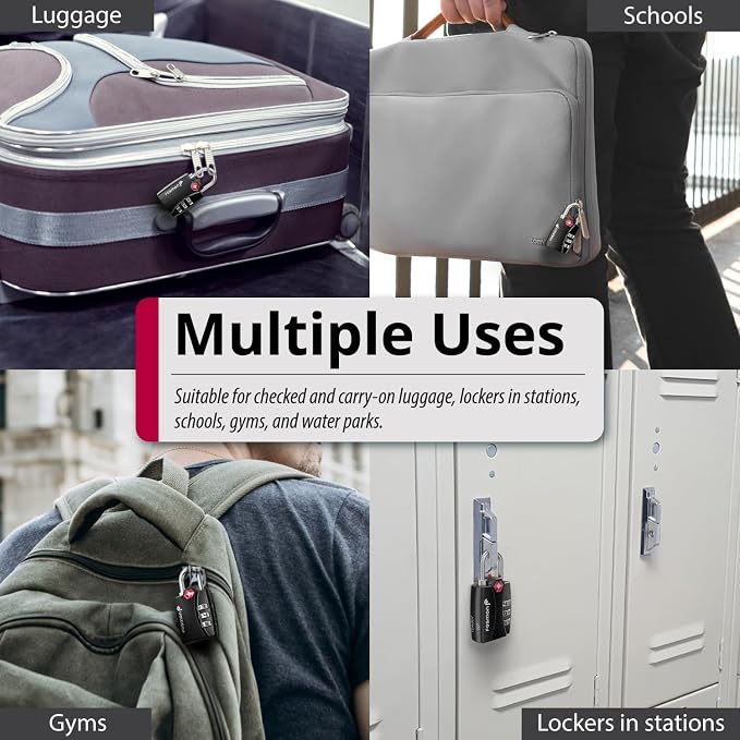 Fosmon TSA Approved Locks for Luggage. Suitcase Locks - Image 7