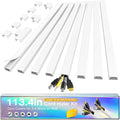Cord Hider Kit, 113.4in Cord Covers by Wuitaouy