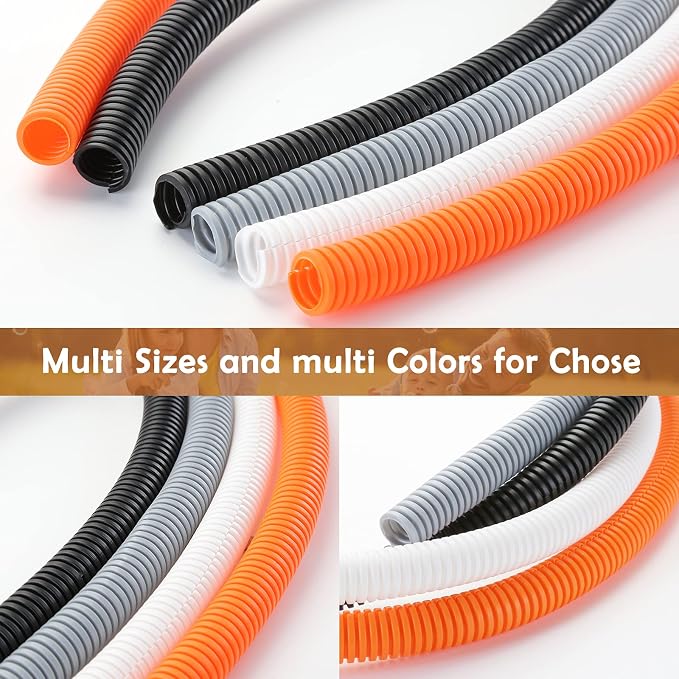 ZhiYo 20FT 3/8" Wire Loom Split Tubing Auto Wire Conduit, High Temperature Heat - Image 6