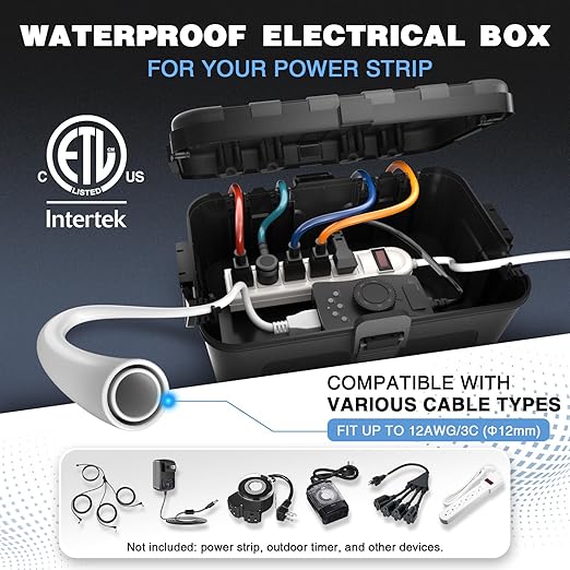 Large Outdoor Electrical Box Waterproof, - Image 3