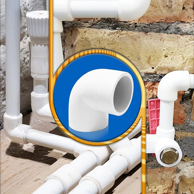 10-Piece 3/4" 90 Degree PVC Elbow & Right Angle Adapter, PVC Corner Connector - Image 9