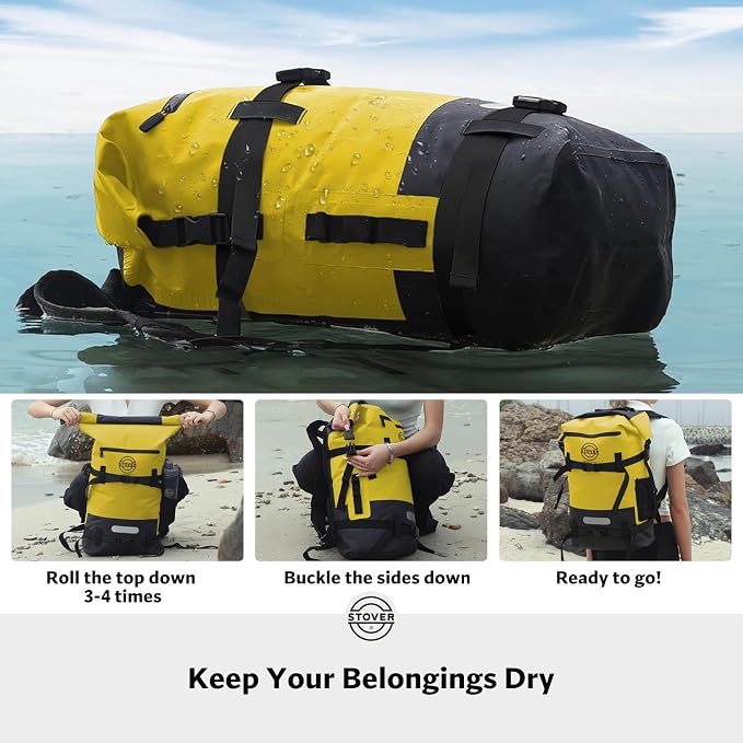 STOVER 5/10/25/30/40/55L Waterproof Backpack- Floating Dry Bag - Image 4