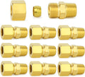 ChillWaves Brass Compression Tube Fitting, 1/4" OD x 1/8" NPT Male Compression by VisittheCHILLWAVES