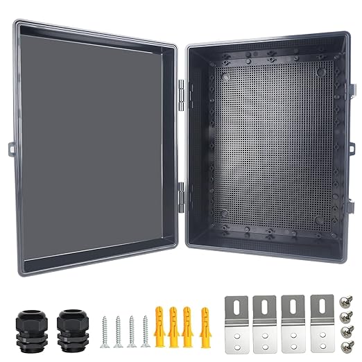 Electrical Junction Box, IP67 Waterproof Outdoor Box ABS Plastic Enclosure by Qukipet