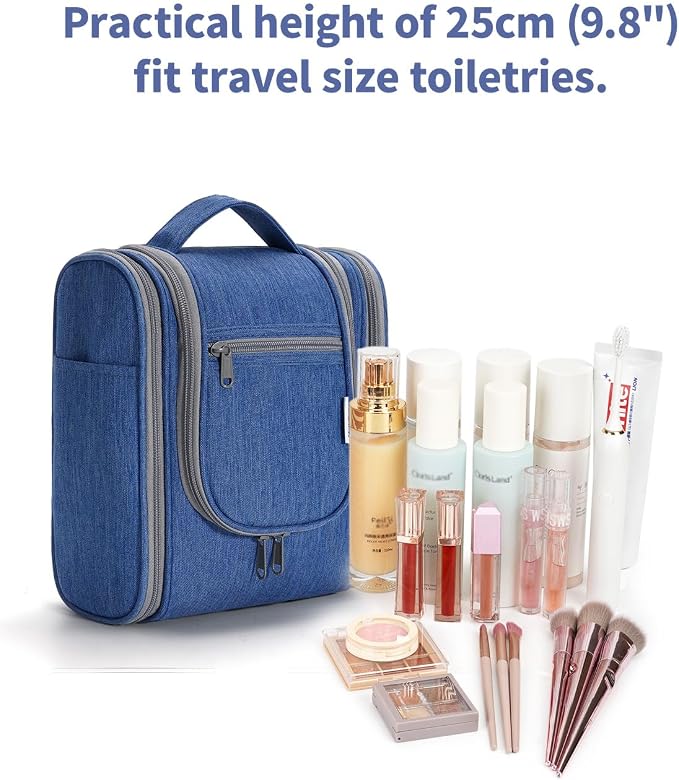 Narwey Small Hanging Travel Toiletry Bag Cosmetic Make up Organizer - Image 4
