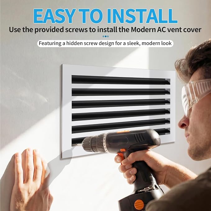 24x12 Modern AC Vent Cover, Decorative Air Vent Register Grille - Image 4