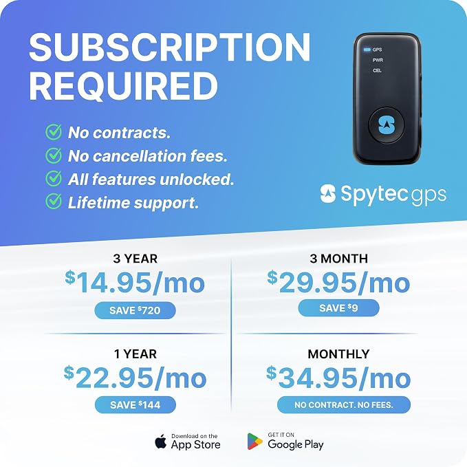 Spytec Atlas GPS Tracker for Vehicles & Kids | Up to 14-Day Battery Life | - Image 3