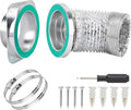 Magnetic Dryer Vent Connector Kit Dryer Vent Hose Coupling Quick Connector by ZpehbeexVSAPRDT