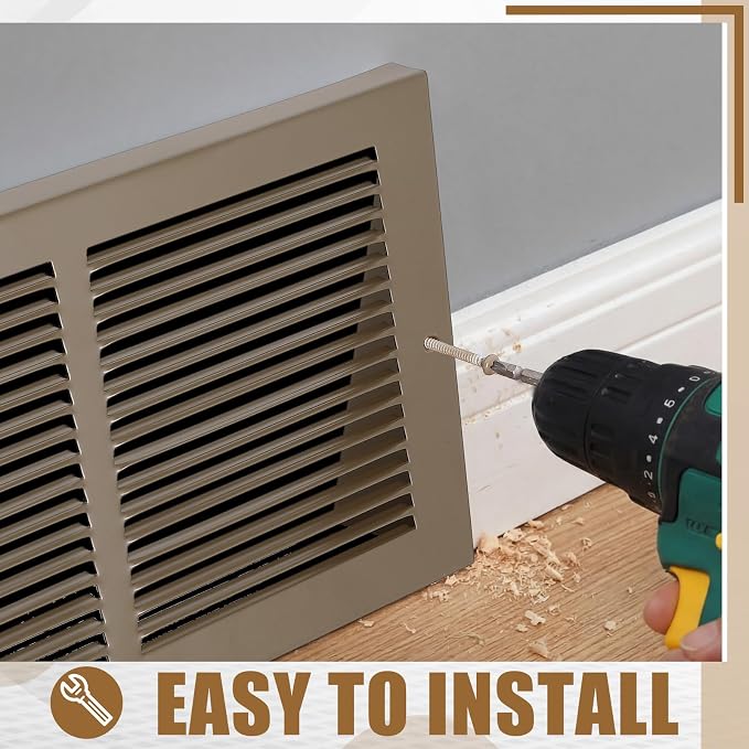 Honeydak 2 Pack Baseboard Register Vent Covers 14" x 6" Duct Opening - Image 4
