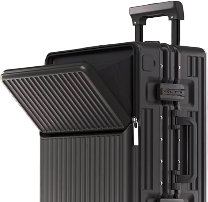 Zipperless Luggage, Polycarbonate Aluminum Hardshell, Expandable Carry-On - Image 3