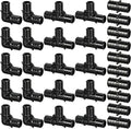30pcs 3/4" Poly PPSU Barb Crimp PEX Fitting Combo, No Lead | 10pcs Each Elbows by Unknown