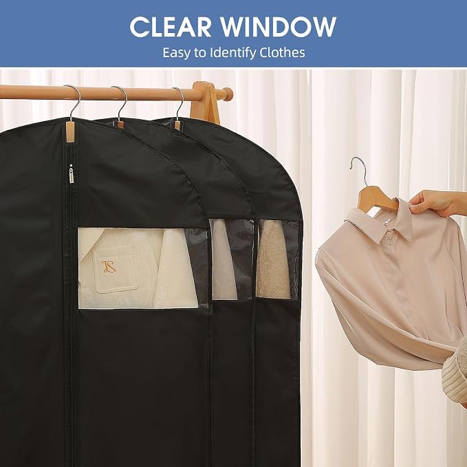 Suit Bags for Closet Storage, Suit Garment Bag, Shirts（5 Packs） - Image 2