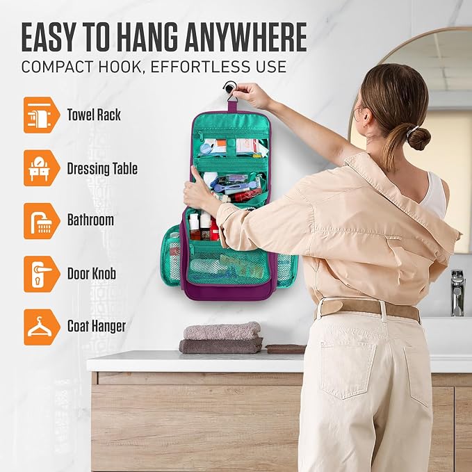 VENTURE 4TH Hanging Travel Toiletry Bag - Image 7
