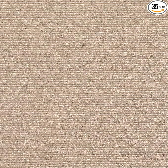 35pc 12" x 12" Self-Adhesive Carpet Tiles, Economical Temporary Flooring by Cvrtne