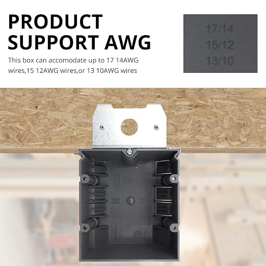 PVC Adjustable Electrical Box 2 Gang 34 Cu.in. ETL Listed, 3 Pack | ETL Listed - Image 3