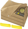 6’x8’ Canvas Tarps Heavy Duty Waterproof Tarpaulins by Ezcasch