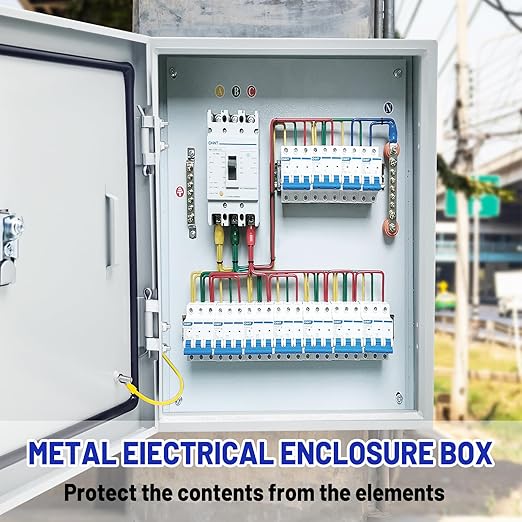 Electrical Junction Box 12x8x6, NEMA 4X IP66 Steel Enclosure Box | 1.5mm steel - Image 2