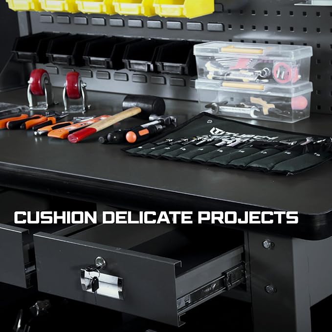 ONREVA Workbench Mat 20X48 Inches, EVA Rubber Work Mat, Protect Your Work Bench - Image 7
