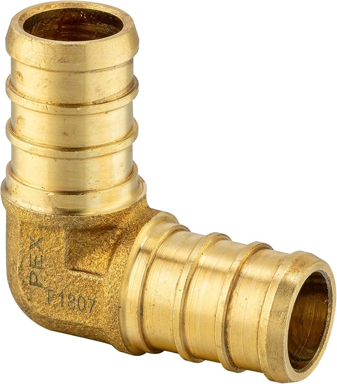 EFIELD 3/4" Pex Brass Crimp Barb Fittings Combo | Tee, Elbow and Coupling - Image 2