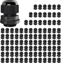 100 Pack NPT 1/2" Cable Glands Waterproof Adjustable 6-12mm Cable Connectors by LeMotech