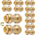 12PC HeSun Pushfit Coupling, 1/2"x1/2" Push to Connect Plumbing Fittings | by HeSun