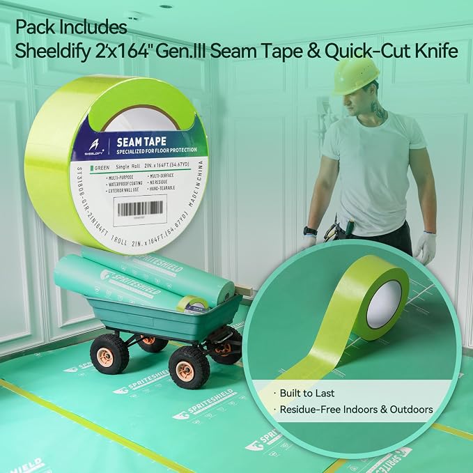 3 in 1 300GSM Heavy-Duty Temporary Floor Protection - Image 2