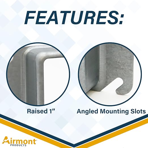 Airmont Products 1" Raised Mud Rings, Square Device Cover, 1-Gang Outlet Cover - Image 3