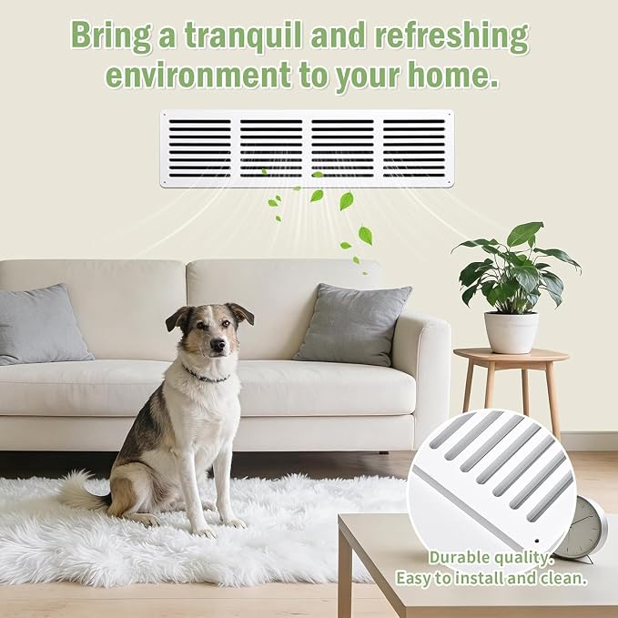 Return Air Grille Cover 32“ x 8.5”, Durable MDF - Image 5